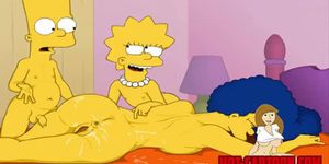 Simpsons porn Bart and Lisa have fun with mother Marge - Tnaflix.com