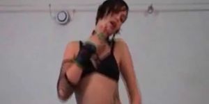 Hot Emo Chick Rubbing Her Pussy On Cam