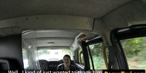 Tonguepieced eurobabe assfucked in taxi
