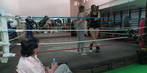 Petite slut gangbanged in local boxing gym (Cadence Lux, Ella Nova, Mistress Ella)