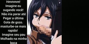 Mikasa hentai joi pt br (tradução/adaptação)