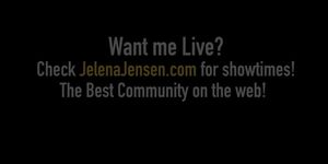 Busty Tall Brunette Amazon Jelena Jensen Masturbates In Hot Lingerie! - video 1