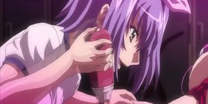 Anime fou frottant une bite transexuelle