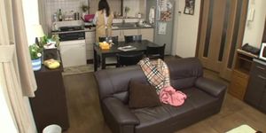 Sayuki Kanno with Step brother fucking while mum is around (Momoka Nishina)