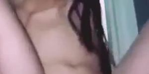 Indonesian girl feel so horny and play rough with dildo