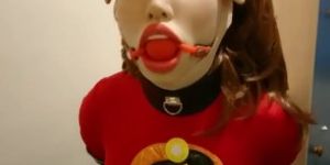 Kigurumi Cosplay Gagged