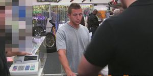 GAY PAWN SHOPS - Pawnshop amateur getting his cock sucked