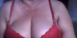 Brazilian granny shows her tits - video 1