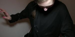 Attractive Amateur Fucked On Stairscase