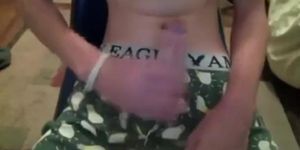 Webcam boy from Newcastle Wanks his Huge Cock