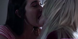 Slutty teen Karlee and milf Elle lesbi sex