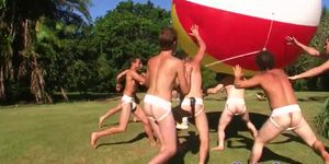 Real college twink dicksucking outdoors