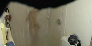 Caught masturbating in shower - video 1