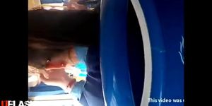 Cum on Girls Head on Bus