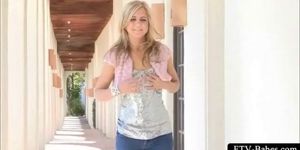 Public nudity turns up a teenage sexy  blonde   - video 2