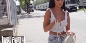 Mofos - Brunette Gina Ferocious gets a big cock in public