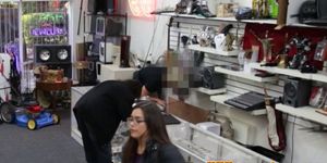 Pawnshop amateur blowing manager for money