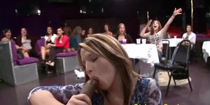 Incredibly Dick Mad Wives Share & Suck On Cfnm Stripper'S Large Cock