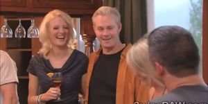 Amateur swinger couples get drunk in XXX reality show