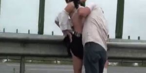 Public - public sex on a highway - video 1