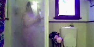 Babysitter Taking a Shower on Cam  crankcamscom