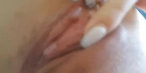 Long nails clitor mastrubate
