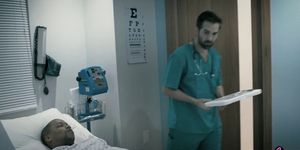 Teen patient fucked by her dirty doctor in the hospital (Arya Fae)