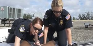 White Female Cops Sucking Dick And Eaten Out By Black Suspect