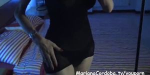 Mariana Cordoba Ts Jerk off is 12 inch of Big Cock