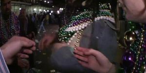Mardi Gras Girls Flashing
