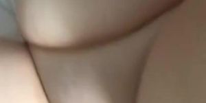 chunky huge tits teen in boob play masturbation