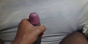 Big Black Cock Wank Me Solo Masturbating