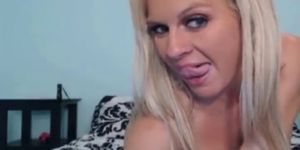 Busty Blonde Girl Suck And Fuck Dildo