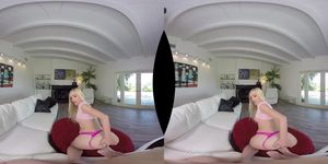 Blonde gets fucked in vr