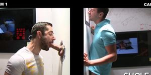 Going for gay cock in a gloryhole