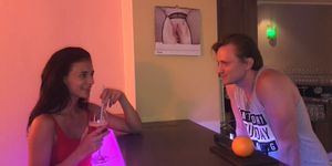 Sex in the Bar , Experienced Barman Seduced the Young Student