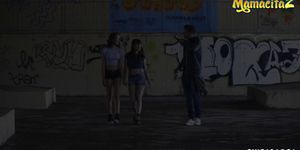 MamacitaZ - Slutty Teens Play With Their Cunts Outside