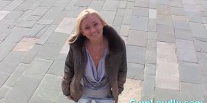 Blonde Babe Sasha Picked Up On A Street - video 1