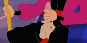 Jasmine sucking Jafar`s cock