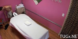 Handjob during massage session - video 14