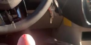 Car Handjob with Huge Cumshot!