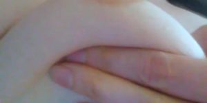 Sneezing Makes my Tiny Titty Nipples SO FUCKING HARD! Sneeze Camgirl shows off Diamond Nips