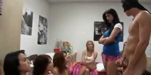 Sorority new girl amateurs made to suck dick