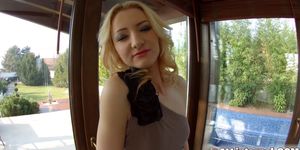 ALL INTERNAL - Threesome gives this blonde a big creampie (Betty Lynn)