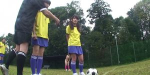 ZENRA | SUBTITLED JAPANESE AV - Subtitled ENF CMNF Japanese nudist soccer penalty game HD