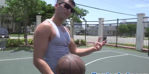 Basketball jock getting assfucked in POV