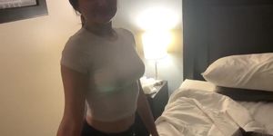 sexy polish maid comes to clean hotel room and ends up getting fucked