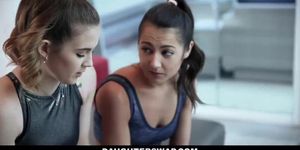 Daughterswap - Gymnast Dad Fucks Tight Skinny Teen (Lily Adams)