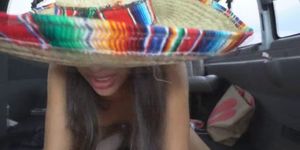 Latina Beauty Victoria Valencia Doggystyled In Back Of Van