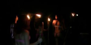 Naked College Sorority Pledges Hazed Together At Party